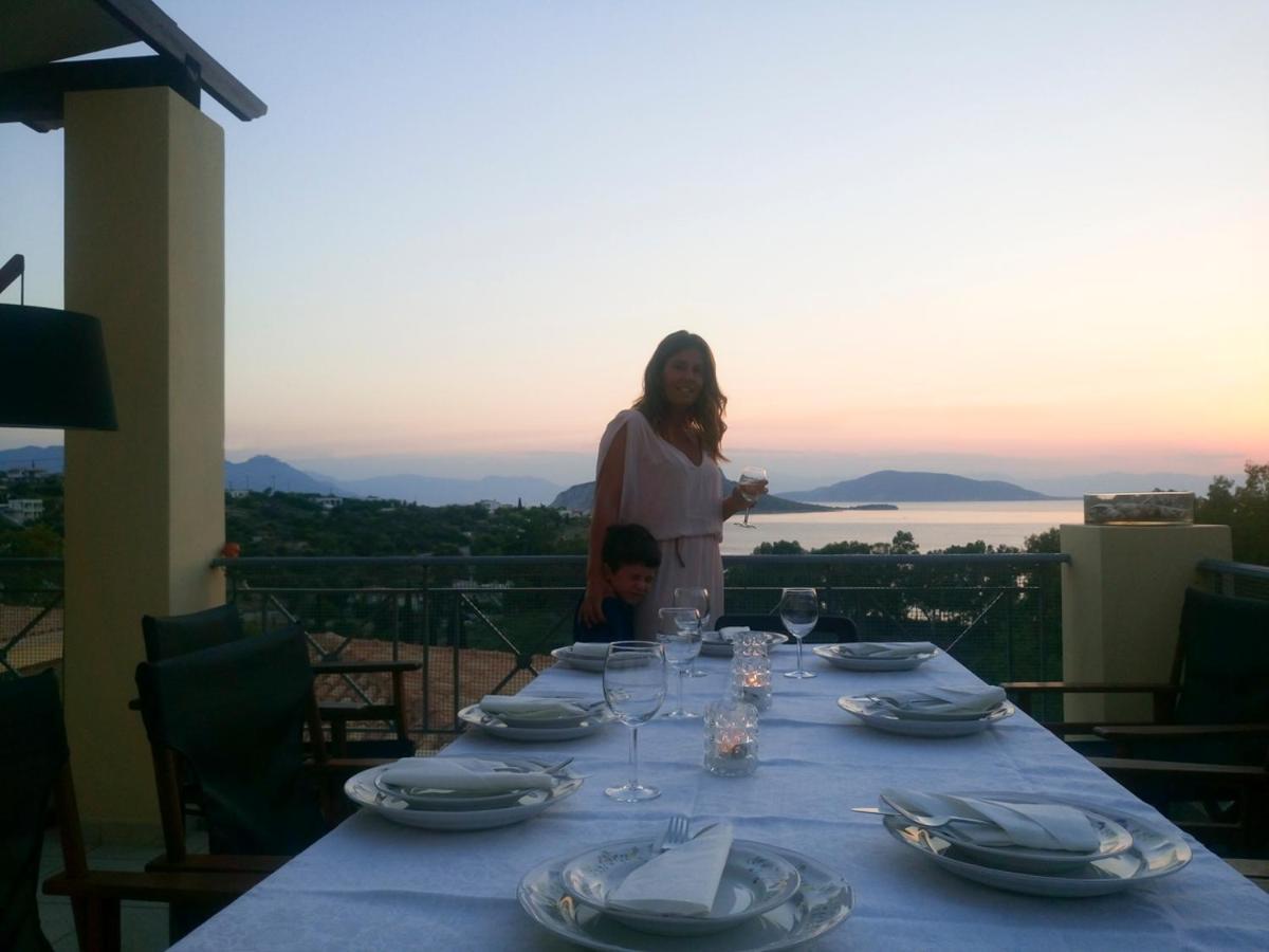 Serenity Villa Aegina Fantastic View Near The Beach Exterior photo