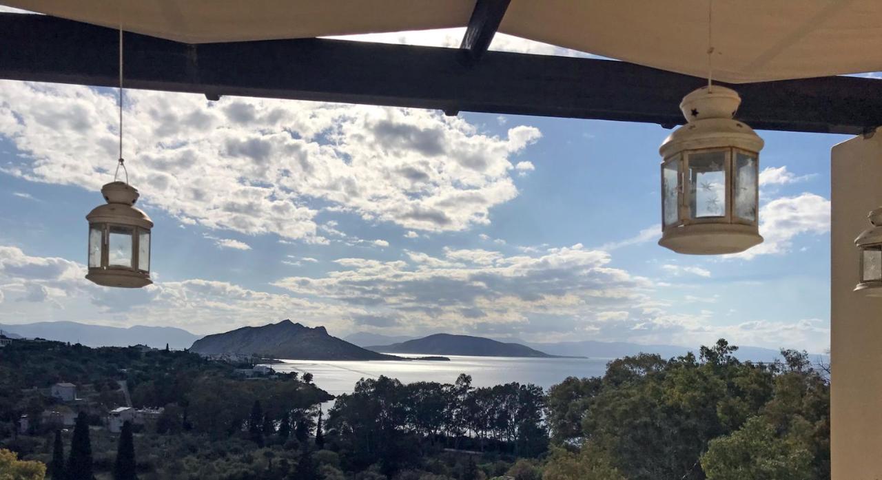 Serenity Villa Aegina Fantastic View Near The Beach Exterior photo